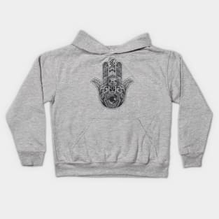 Hamsa Hand Sloth Kids Hoodie